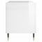 vidaXL Record Cabinet High Gloss White 74.5x38x48 cm Engineered Wood