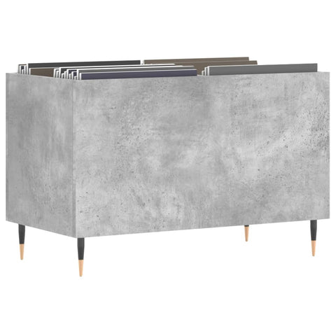 vidaXL Record Cabinet Concrete Grey 74.5x38x48 cm Engineered Wood