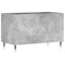 vidaXL Record Cabinet Concrete Grey 74.5x38x48 cm Engineered Wood