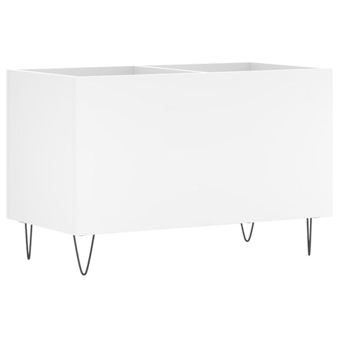vidaXL Record Cabinet White 74.5x38x48 cm Engineered Wood