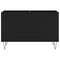 vidaXL Record Cabinet Black 74.5x38x48 cm Engineered Wood