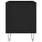 vidaXL Record Cabinet Black 74.5x38x48 cm Engineered Wood