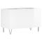 vidaXL Record Cabinet High Gloss White 74.5x38x48 cm Engineered Wood
