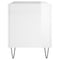 vidaXL Record Cabinet High Gloss White 74.5x38x48 cm Engineered Wood