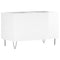 vidaXL Record Cabinet High Gloss White 74.5x38x48 cm Engineered Wood