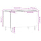 vidaXL Record Cabinet High Gloss White 74.5x38x48 cm Engineered Wood