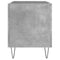 vidaXL Record Cabinet Concrete Grey 74.5x38x48 cm Engineered Wood