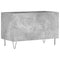vidaXL Record Cabinet Concrete Grey 74.5x38x48 cm Engineered Wood