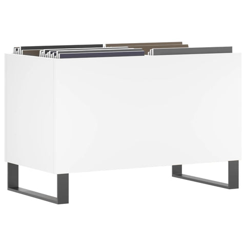 vidaXL Record Cabinet White 74.5x38x48 cm Engineered Wood