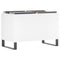vidaXL Record Cabinet White 74.5x38x48 cm Engineered Wood