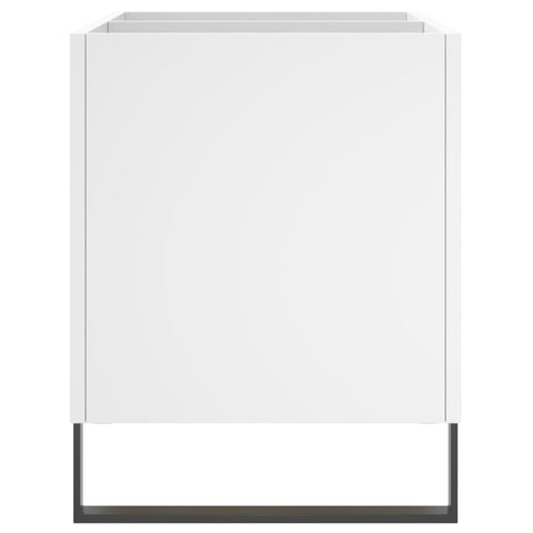 vidaXL Record Cabinet White 74.5x38x48 cm Engineered Wood