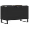 vidaXL Record Cabinet Black 74.5x38x48 cm Engineered Wood