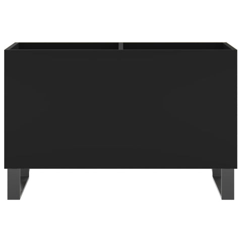 vidaXL Record Cabinet Black 74.5x38x48 cm Engineered Wood
