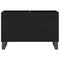 vidaXL Record Cabinet Black 74.5x38x48 cm Engineered Wood