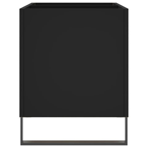 vidaXL Record Cabinet Black 74.5x38x48 cm Engineered Wood