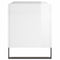 vidaXL Record Cabinet High Gloss White 74.5x38x48 cm Engineered Wood