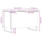 vidaXL Record Cabinet High Gloss White 74.5x38x48 cm Engineered Wood