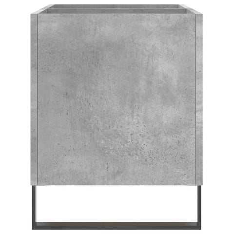 vidaXL Record Cabinet Concrete Grey 74.5x38x48 cm Engineered Wood