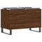 vidaXL Record Cabinet Brown Oak 74.5x38x48 cm Engineered Wood