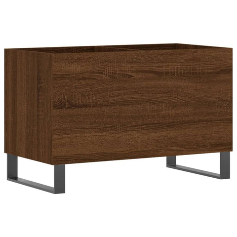 vidaXL Record Cabinet Brown Oak 74.5x38x48 cm Engineered Wood