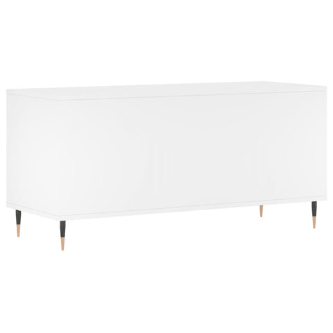 vidaXL Record Cabinet White 100x38x48 cm Engineered Wood