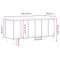 vidaXL Record Cabinet White 100x38x48 cm Engineered Wood