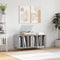 vidaXL Record Cabinet Concrete Grey 100x38x48 cm Engineered Wood