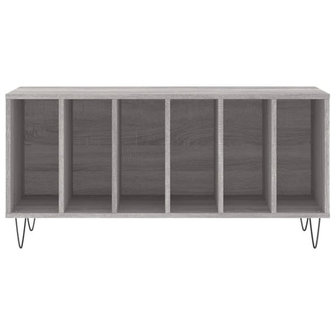 vidaXL Record Cabinet Grey Sonoma 100x38x48 cm Engineered Wood