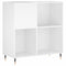 vidaXL Record Cabinet White 84.5x38x89 cm Engineered Wood