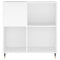 vidaXL Record Cabinet White 84.5x38x89 cm Engineered Wood