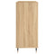 vidaXL Record Cabinet Sonoma Oak 84.5x38x89 cm Engineered Wood