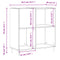 vidaXL Record Cabinet Sonoma Oak 84.5x38x89 cm Engineered Wood
