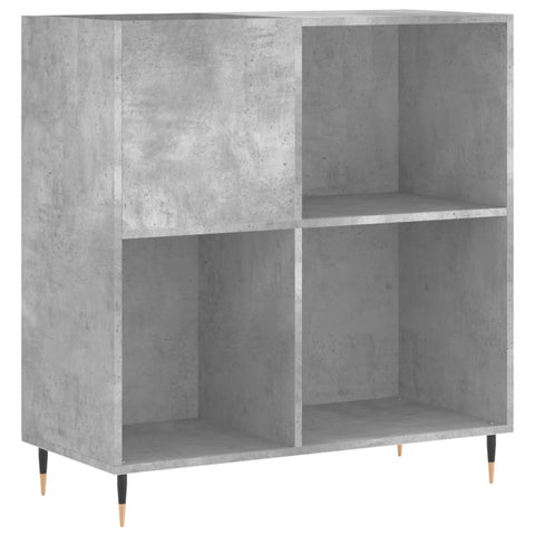 vidaXL Record Cabinet Concrete Grey 84.5x38x89 cm Engineered Wood
