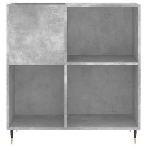vidaXL Record Cabinet Concrete Grey 84.5x38x89 cm Engineered Wood