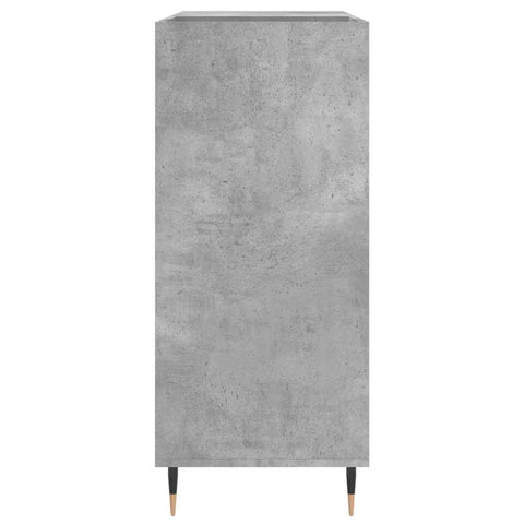 vidaXL Record Cabinet Concrete Grey 84.5x38x89 cm Engineered Wood