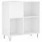 vidaXL Record Cabinet White 84.5x38x89 cm Engineered Wood