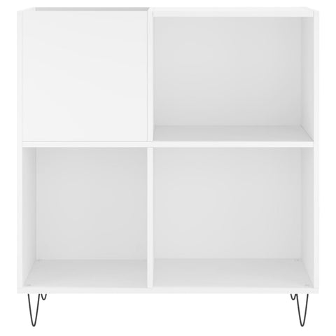 vidaXL Record Cabinet White 84.5x38x89 cm Engineered Wood