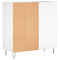 vidaXL Record Cabinet White 84.5x38x89 cm Engineered Wood