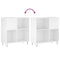 vidaXL Record Cabinet White 84.5x38x89 cm Engineered Wood
