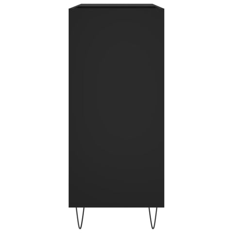 vidaXL Record Cabinet Black 84.5x38x89 cm Engineered Wood