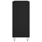 vidaXL Record Cabinet Black 84.5x38x89 cm Engineered Wood