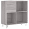 vidaXL Record Cabinet Grey Sonoma 84.5x38x89 cm Engineered Wood