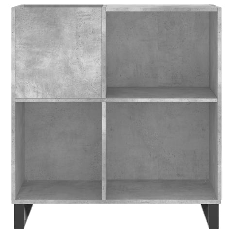 vidaXL Record Cabinet Concrete Grey 84.5x38x89 cm Engineered Wood