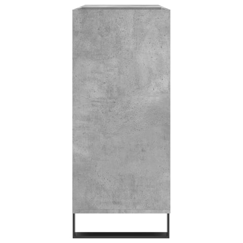 vidaXL Record Cabinet Concrete Grey 84.5x38x89 cm Engineered Wood