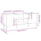 vidaXL Record Cabinet Concrete Grey 121x38x48 cm Engineered Wood