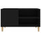 vidaXL Record Cabinet Black 84.5x38x48 cm Engineered Wood