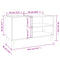vidaXL Record Cabinet Sonoma Oak 84.5x38x48 cm Engineered Wood