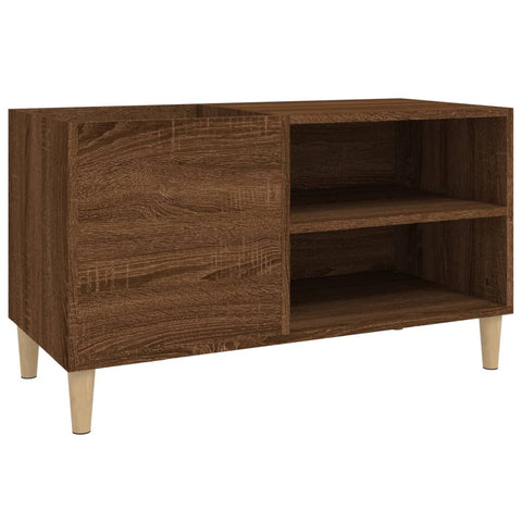 vidaXL Record Cabinet Brown Oak 84.5x38x48 cm Engineered Wood