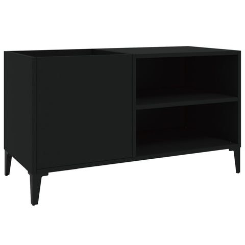 vidaXL Record Cabinet Black 84.5x38x48 cm Engineered Wood