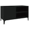 vidaXL Record Cabinet Black 84.5x38x48 cm Engineered Wood